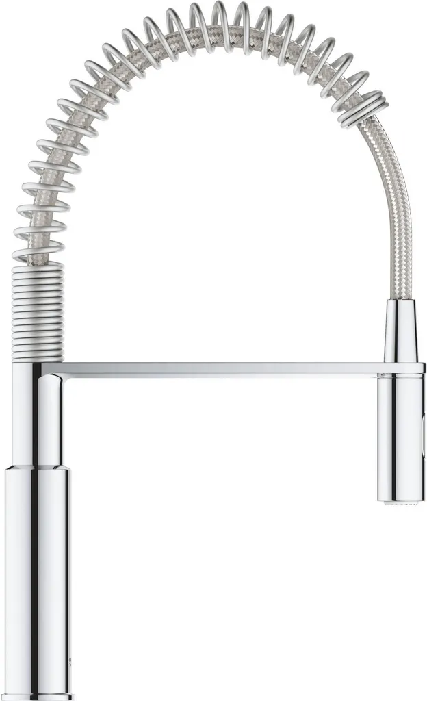 Mitigeur Evier Grohe Get Chrome avec Bec Pivotant et Douchette 2 Jets