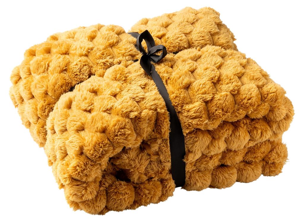 Dutch Decor Wohndecke Flauschig Vivian 150x200 cm Gelb Produktbild 