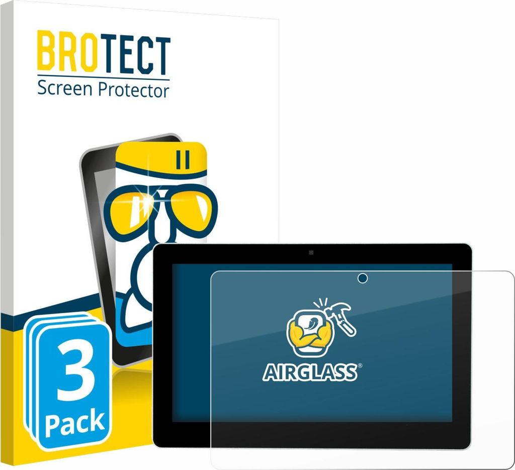 3x BROTECT Schutzglas für Victron Energy GX Touch 70 Flush Schutzfolie Panzer Folie Glas Display Schutz klar