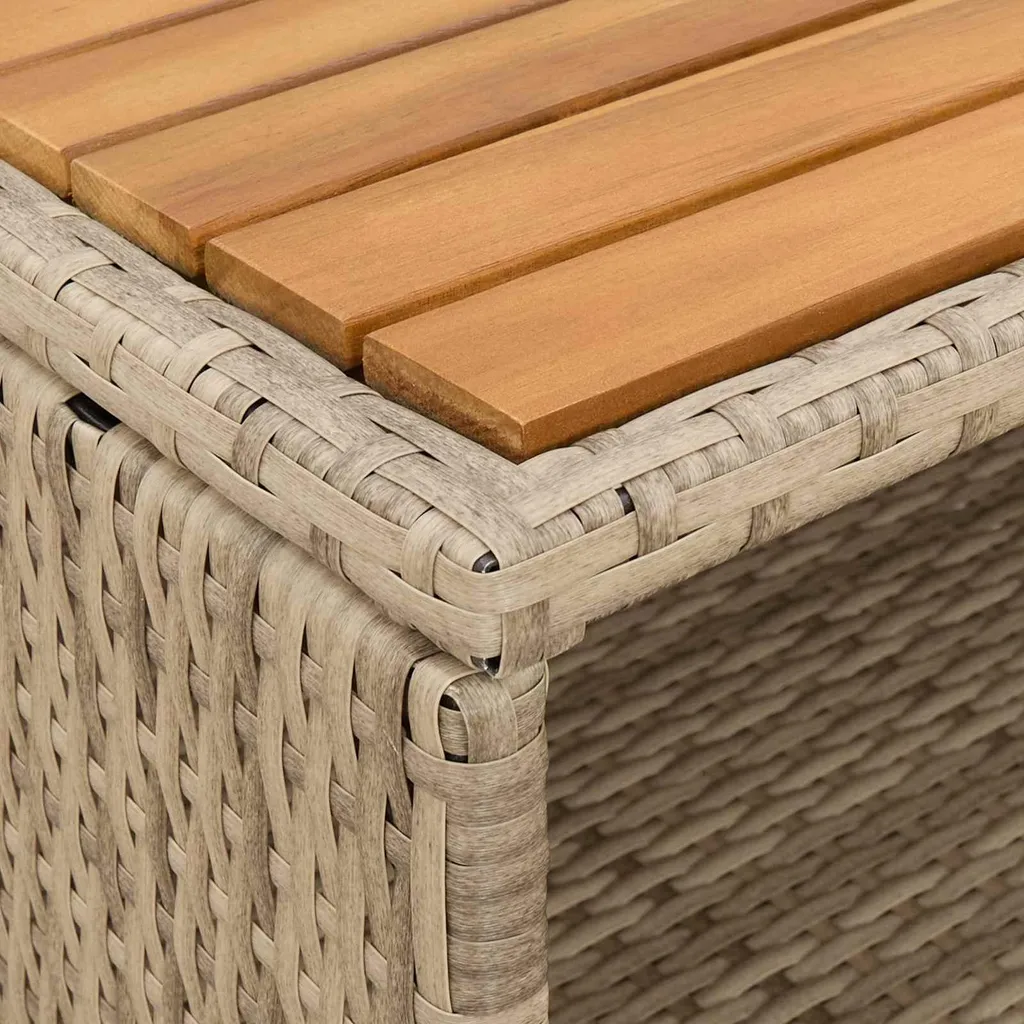 Armadio Outdoor vidaXL 70x50x87 cm | Acciaio e Rattan Sintetico - 8