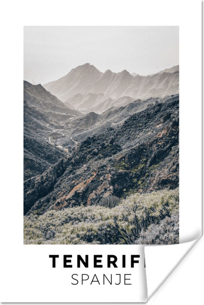 MuchoWow Poster Teneriffa - Spanien - Berge 20x30 cm - Papierdruck
