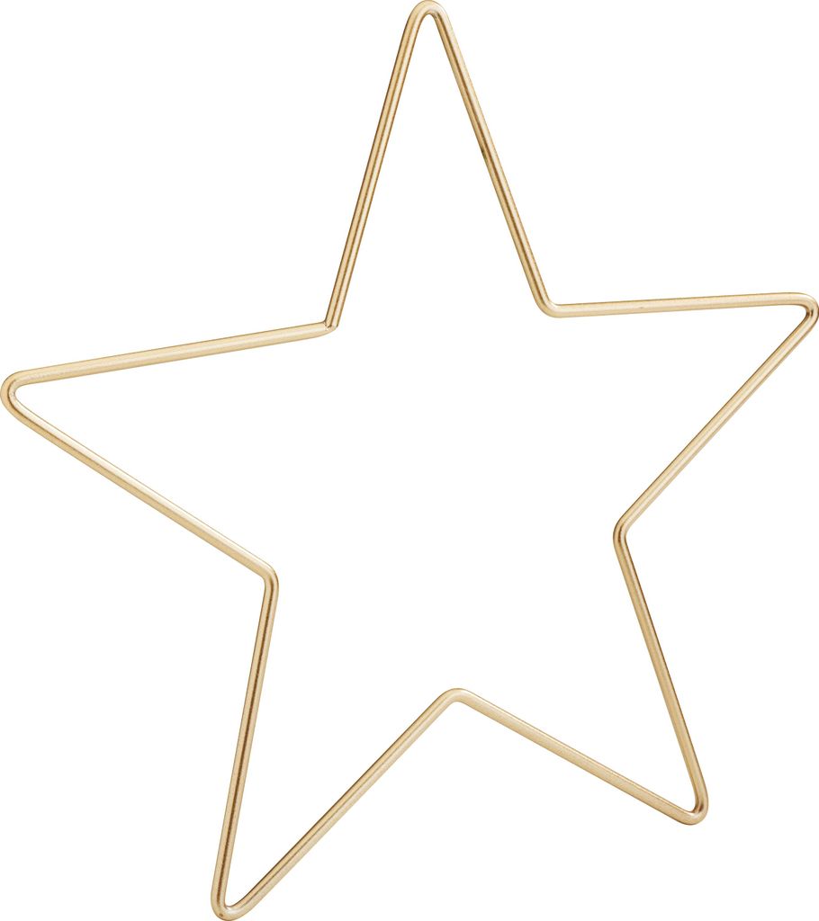 Metallring "Stern", Goldfarben Ø 25 cm Produktbild 