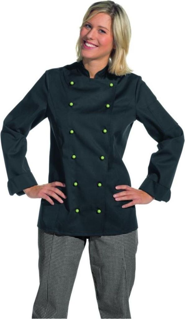 Leiber  Kochjacke Farbe schwarz Größe 40, 08/2518/10 Produktbild 