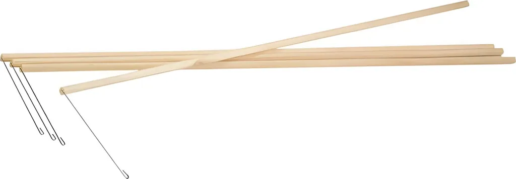 Folia Bâton de Lanterne en Bois 60 cm - Support Naturel Robuste 600 mm