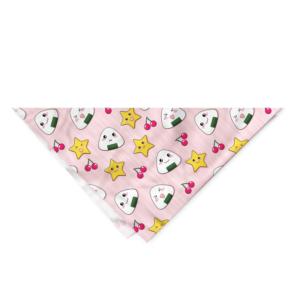 Regalo Originale Cane: Bandana ABAKUHAUS Giapponese Rosa 55x55 cm - 2
