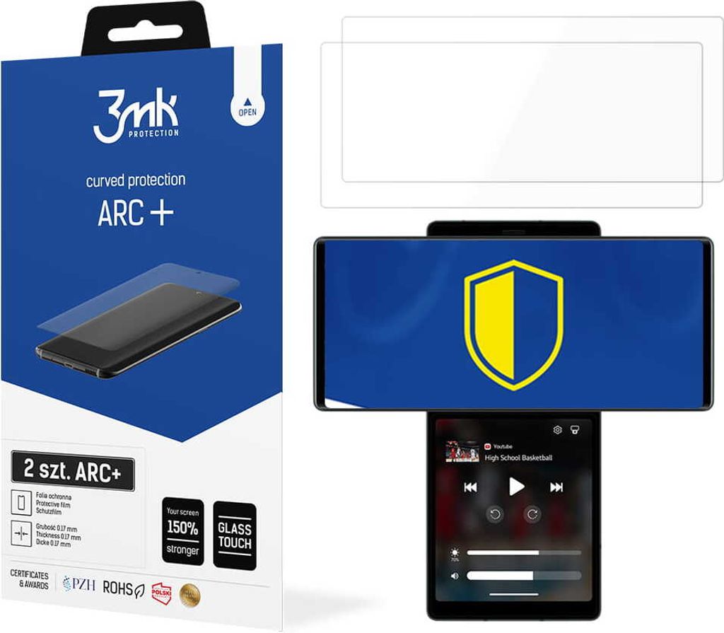 3mk Display Schutzfolie ARC+ für Lenovo Legion 0,17mm Self-Heal (2 Stück)