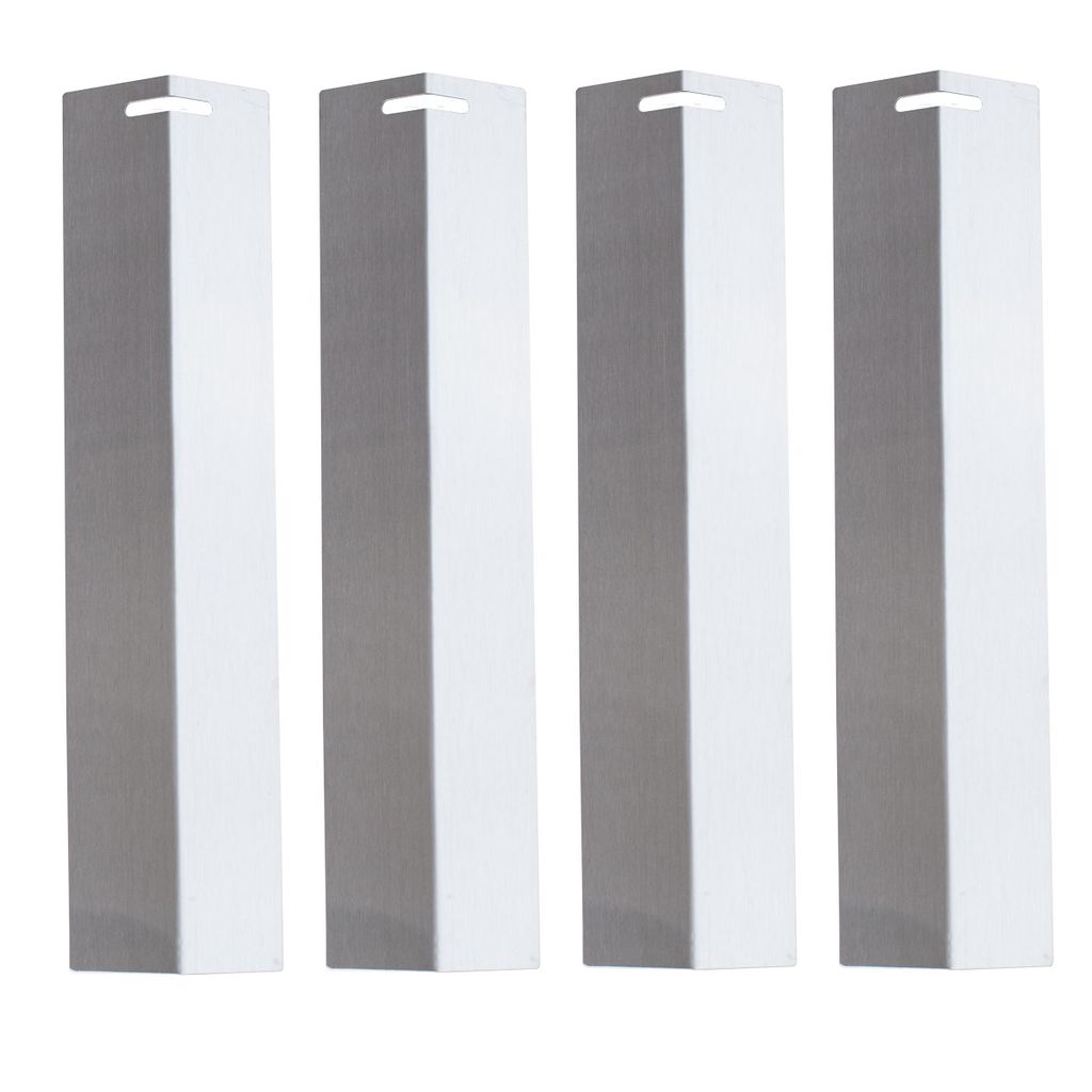 4er Set BASIC Edelstahl Brennerabdeckungen Grill-Ersatzteile