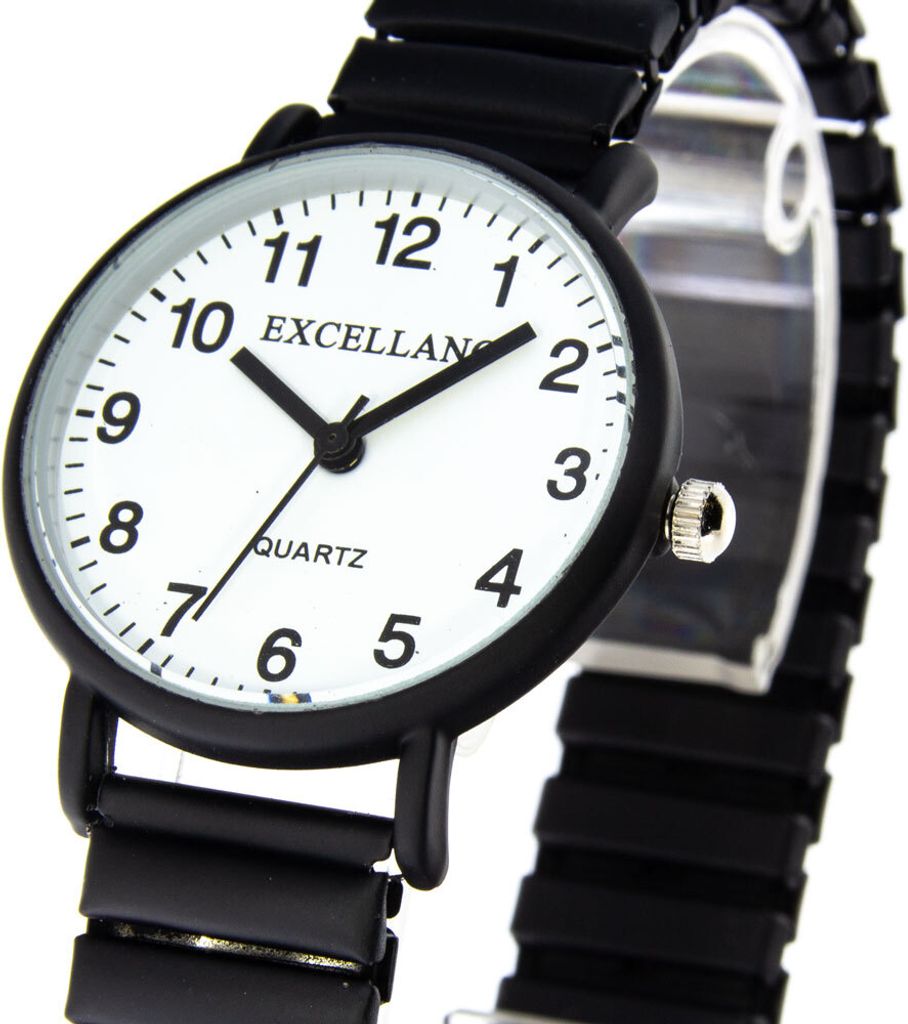 Damenuhr Excellanc Zugband schwarz Produktbild 