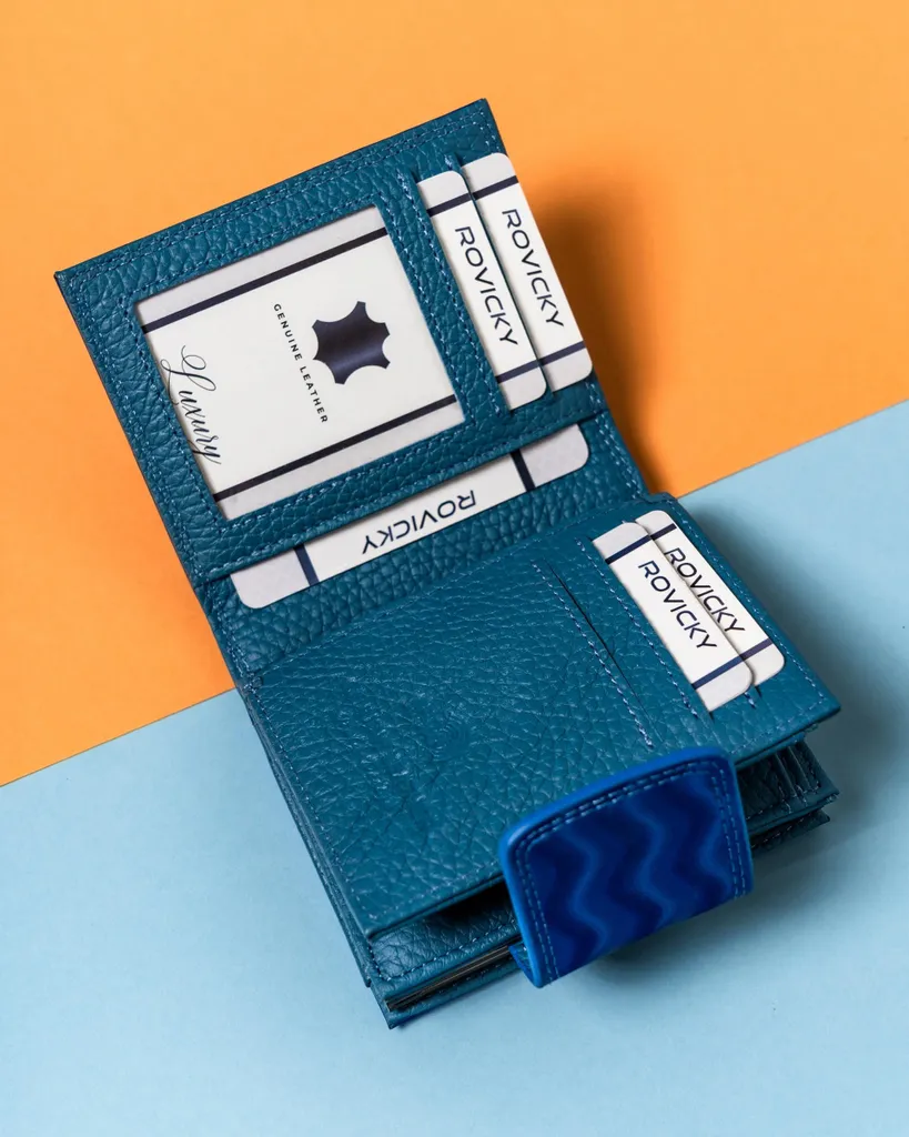 Lorenti Portafoglio Navy Argenilli | Pelle Genuina e RFID Blocking - 15