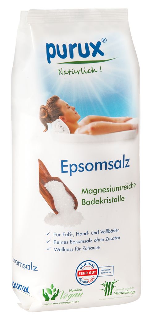 Epsom Salz Badesalz, Bittersalz, Magnesiumsulfat, 850g Produktbild 