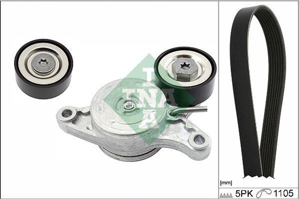 INA 529 0154 10 Keilrippenriemensatz OE 11287823374 kompatibel mit Mini, Clubman, Clubvan, Countryman, Paceman, Mini Roadster