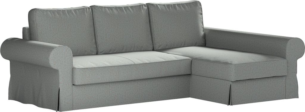 Dekoria Bezug für Backabro Bettsofa / Recamiere, blau, Bezug für Bettsofa Backabro mit Recamiere