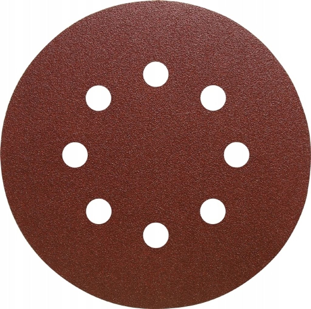 Schuurpapier schijf met klittenband, 125 mm, met gaten, Productafbeelding 