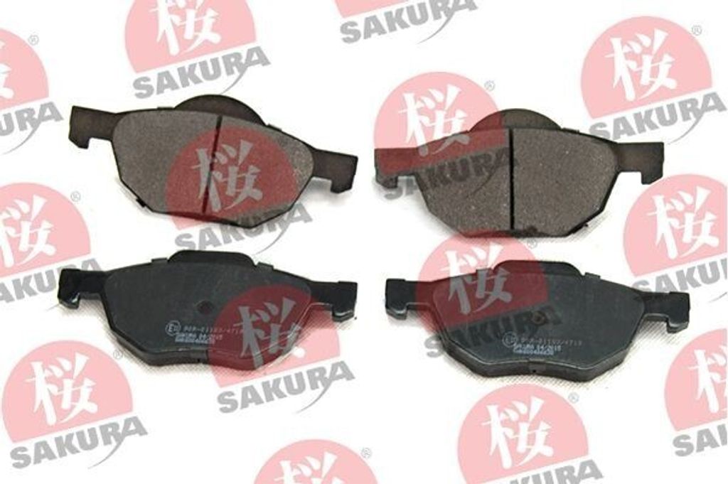 SAKURA Bremsbeläge Satz Vorne Bremsklötze für HONDA Accord VII Limousine (CL, CN) 600-40-6638