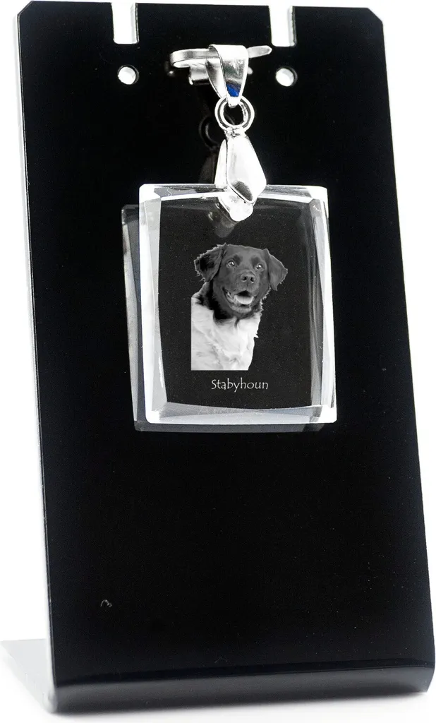 Pendentif Stabyhoun unique en cristal Art-Dog pour sublimer votre style