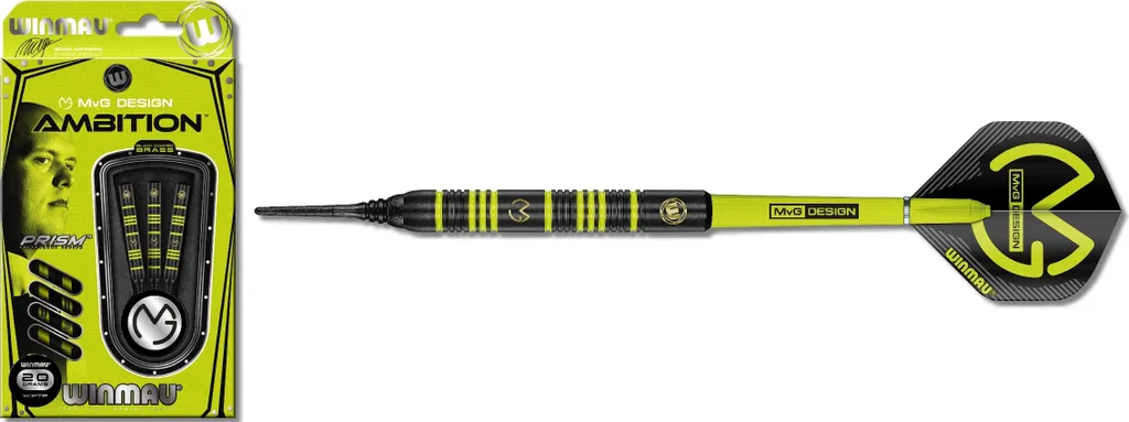 Améliorez votre précision avec les fléchettes Winmau MvG Ambition 20g