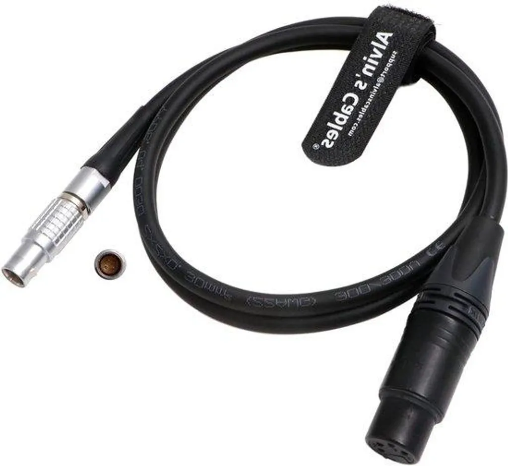 Câble d'alimentation XLR 4 broches 1m noir haute performance pour moniteur