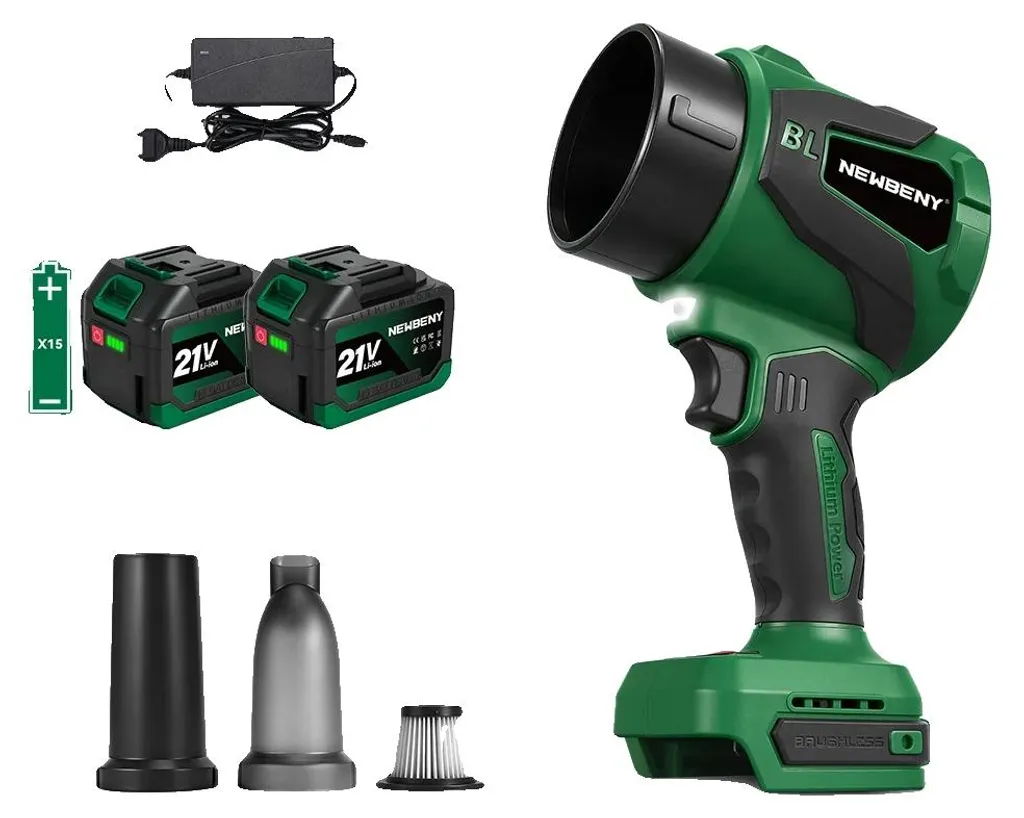 Nettoyez votre jardin avec le souffleur sans fil 3000W et 2 batteries