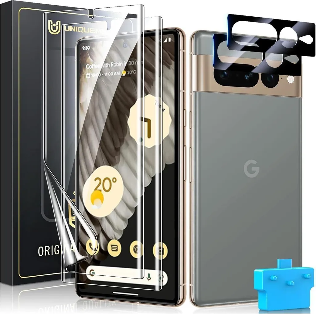 Film de protection et protection caméra Google Pixel 7 Pro - Lot de 2