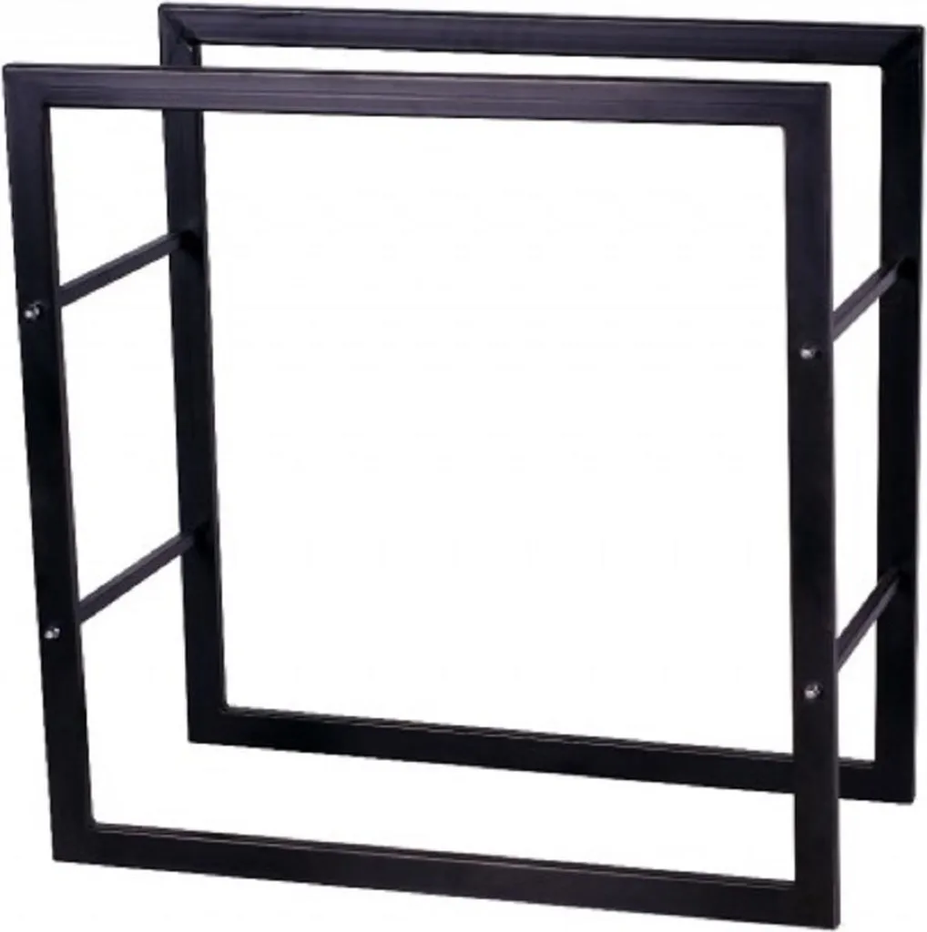 Markone BRENNHOLZREGAL R123 80x20x80 cm - Portalegna in Acciaio Moderno - 2