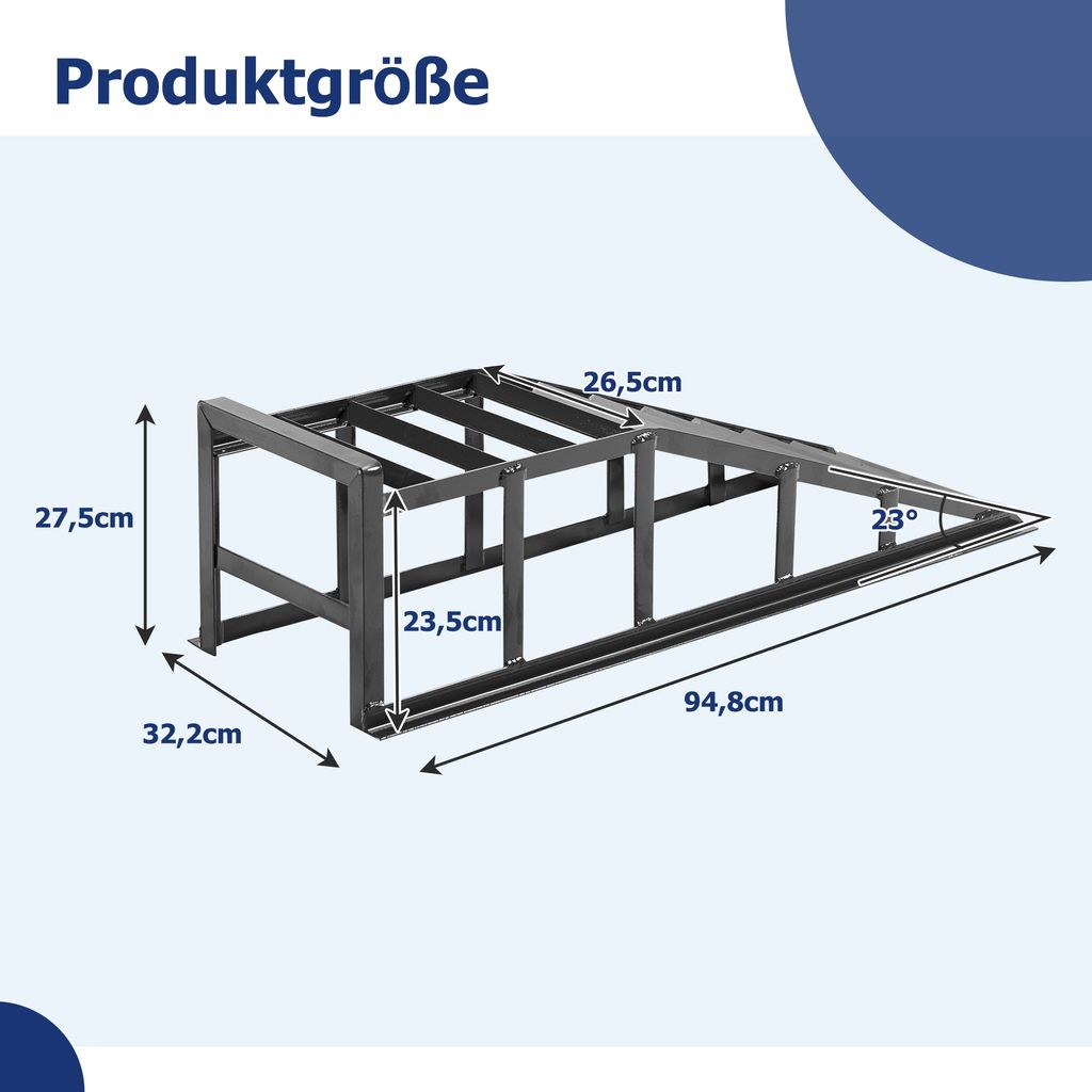 2 x KFZ Auto Auffahrrampe Rampe Wagenheber Hebebühne PKW Produktbild 7