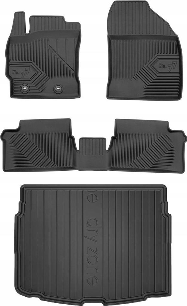 SET 77 Fußmatten und Matten für Toyota Auris Schrägheck 2012-2018