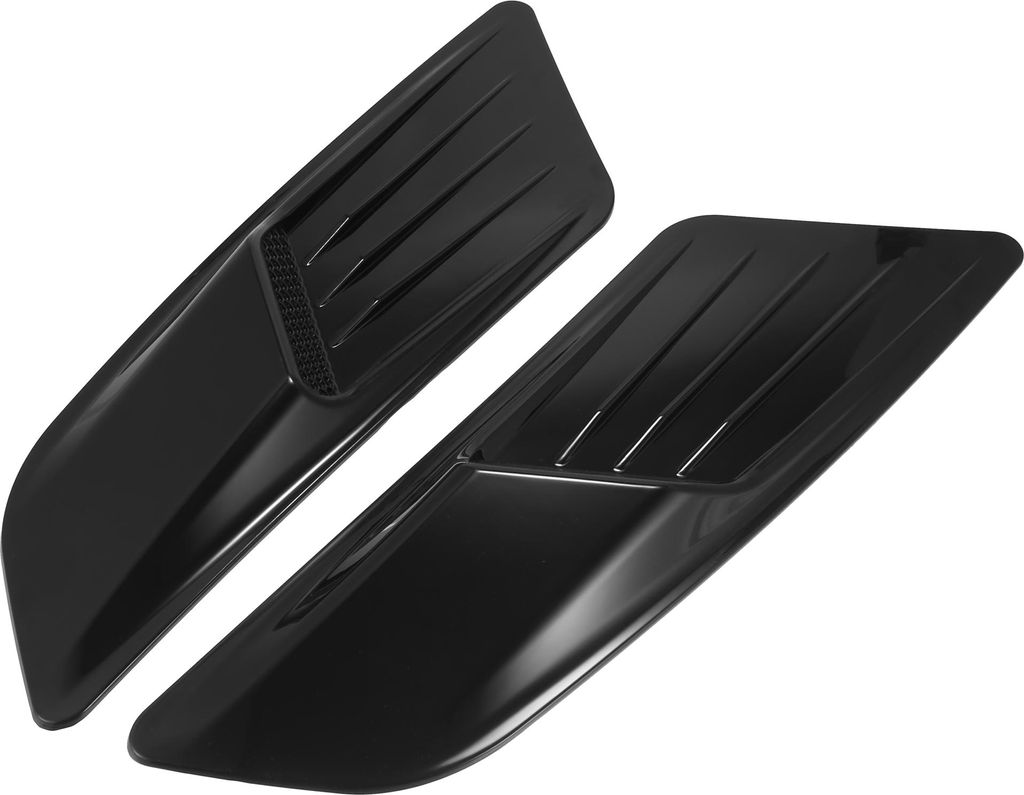 1 Paar Auto Vorne Motorhaube Klimaanlage Auslass Abdeckung Verkleidung Schwarz