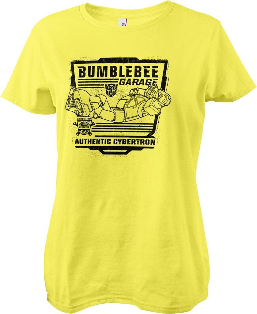 Bumblebee Garage Girly Tee - Large - Yellow