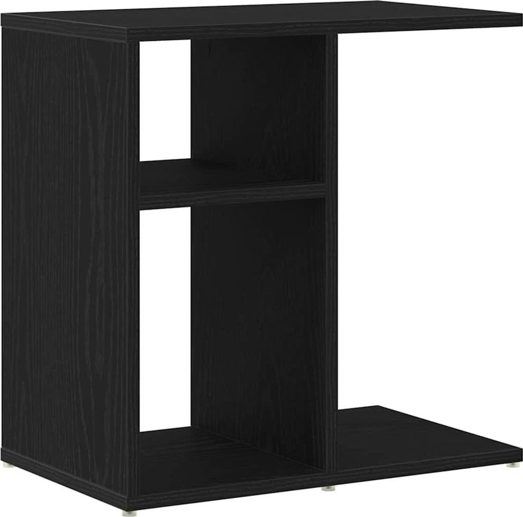 Beistelltisch Schwarz Eichen-Optik 50 x 30 x 50 cm