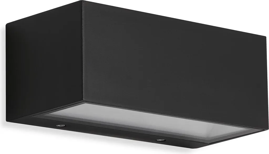 Luminaire extérieur mural design noir 1200 lm IP44 pour entrée et jardin