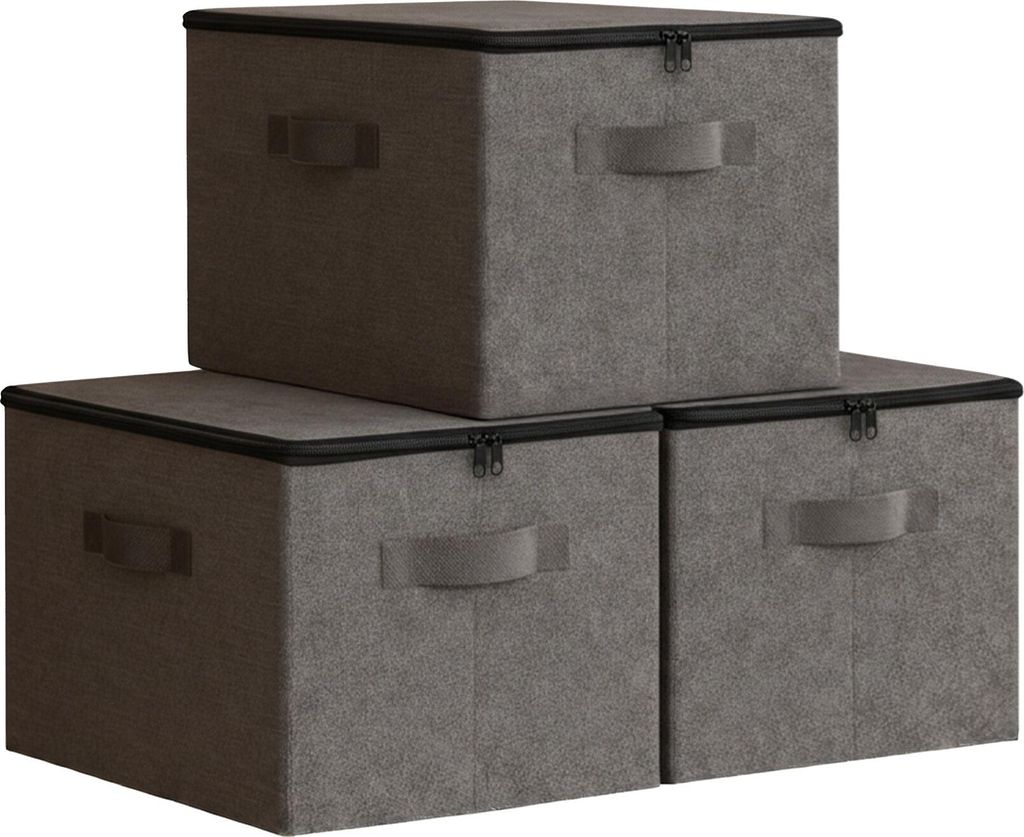 Relaxdays Aufbewahrungstasche, 3er Set, 90 l, Produktbild 