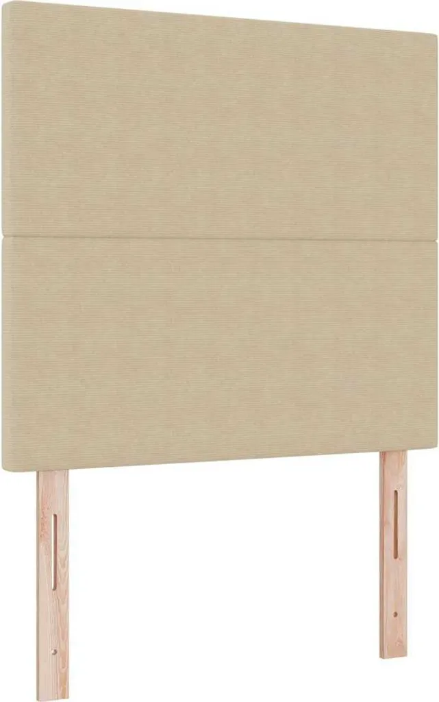 Testiera verde chiaro-grigio 90 cm tessuto in velluto a coste