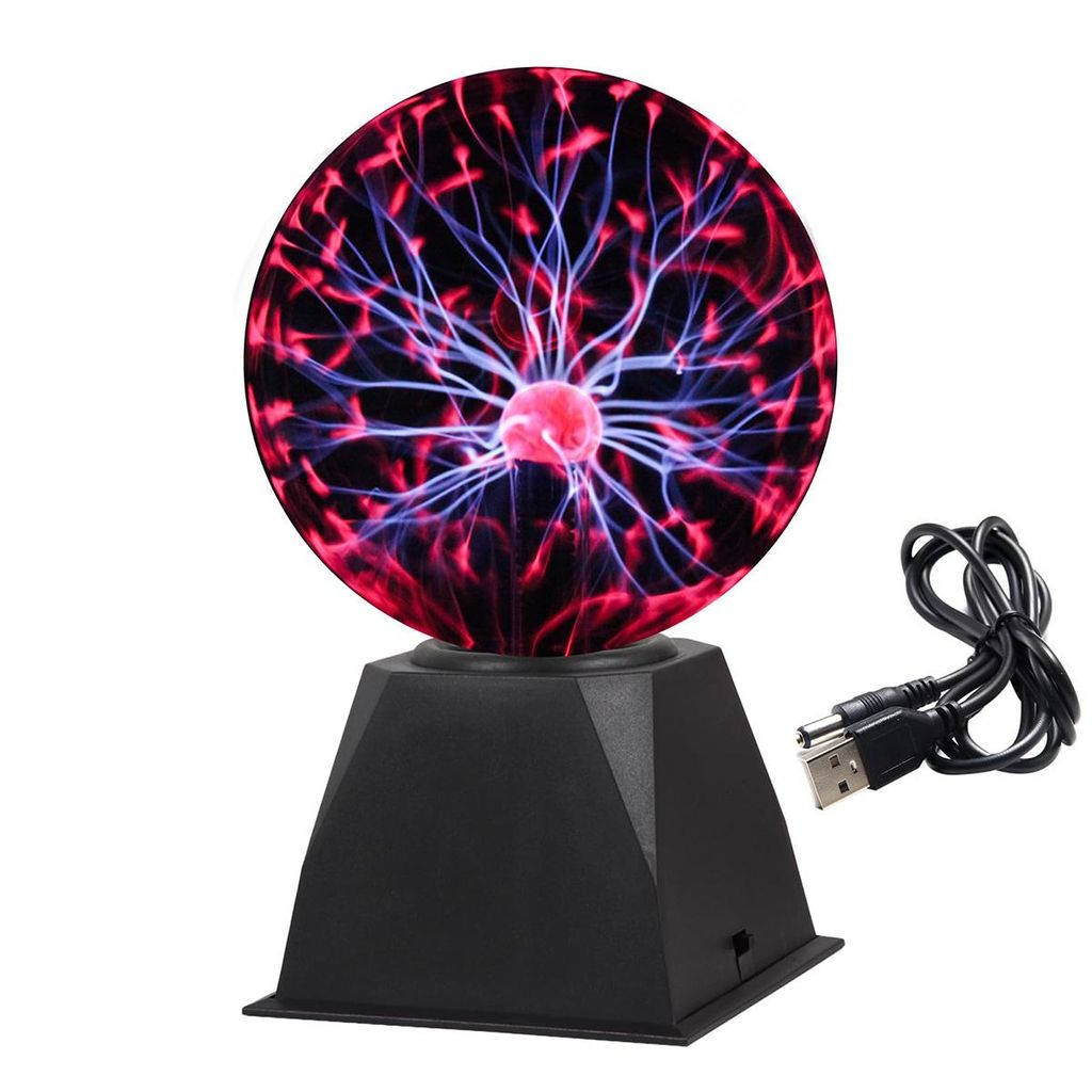 Plasmakugel 15 cm, Touch- und Musik-aktivierte Plasma-Lampe Produktbild 