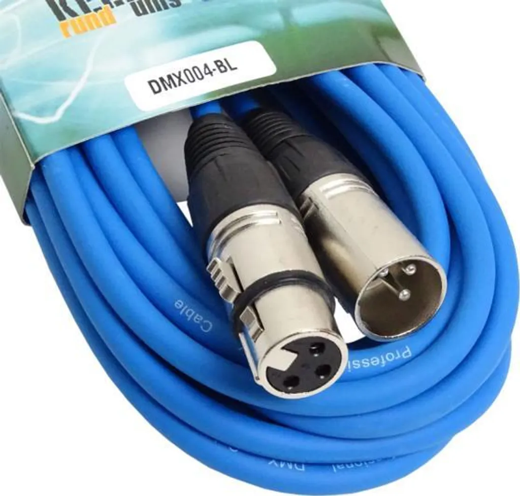 Cavo DMX 10m XLR keepdrum Rosso/Blu - Offerta Set 2 Pezzi - 6