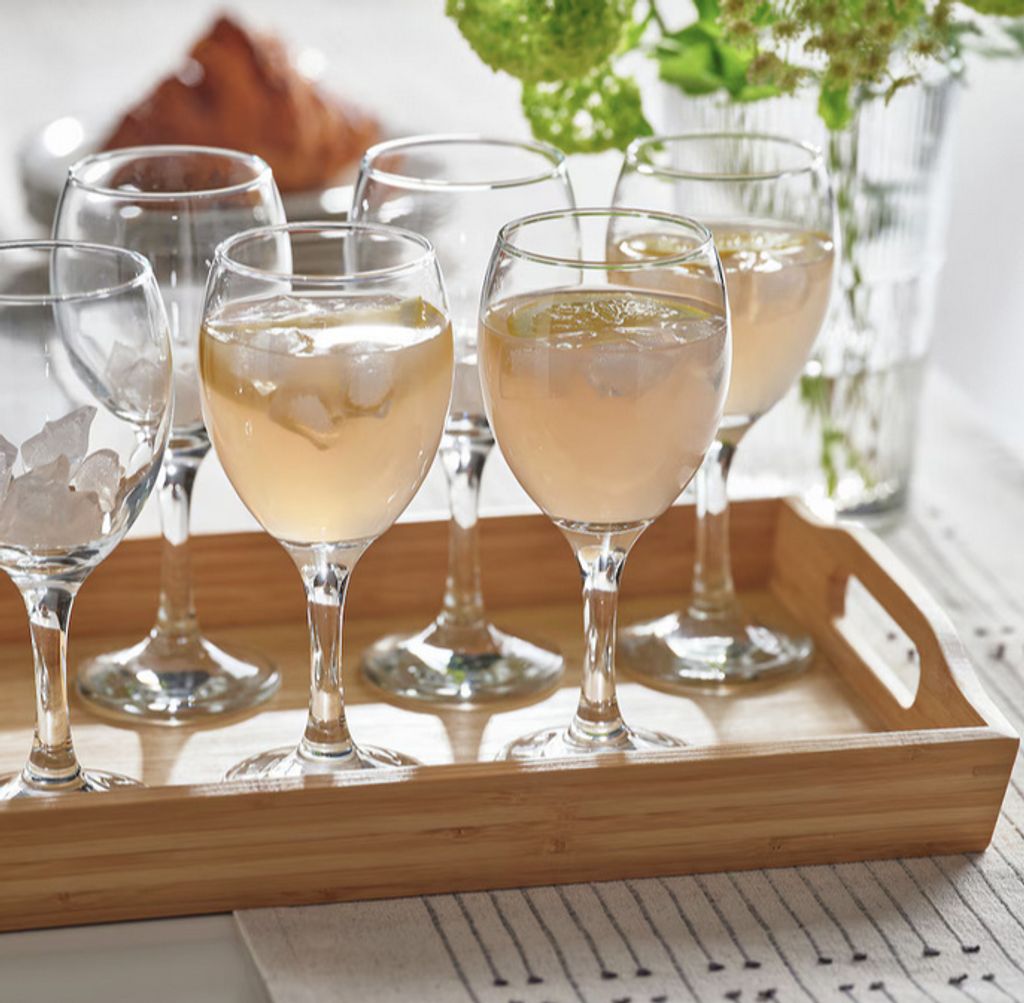 6-er Set ÄNKEBLOMSTER Ikea Weinglas, Klarglas, 25 cl