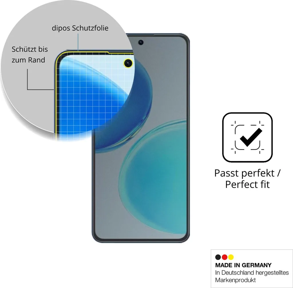 dipos I Protezione Vista Compatibile con Honor Play Pellicola