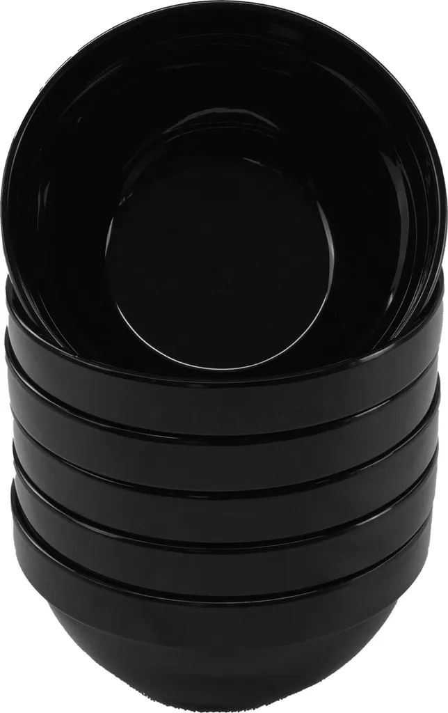Ciotole Nere in Melamina Professionali Ø 10,5 cm | Set 6 pz Design Urban