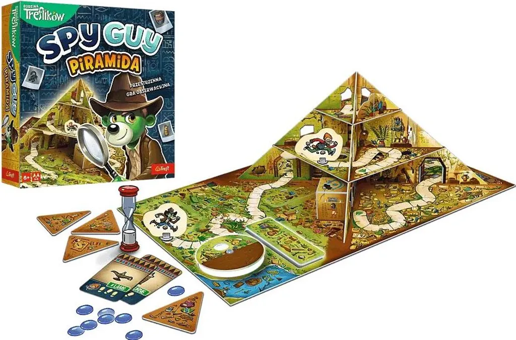 Jeu coopératif Spy Guy Pyramid avec plateau 3D interactif