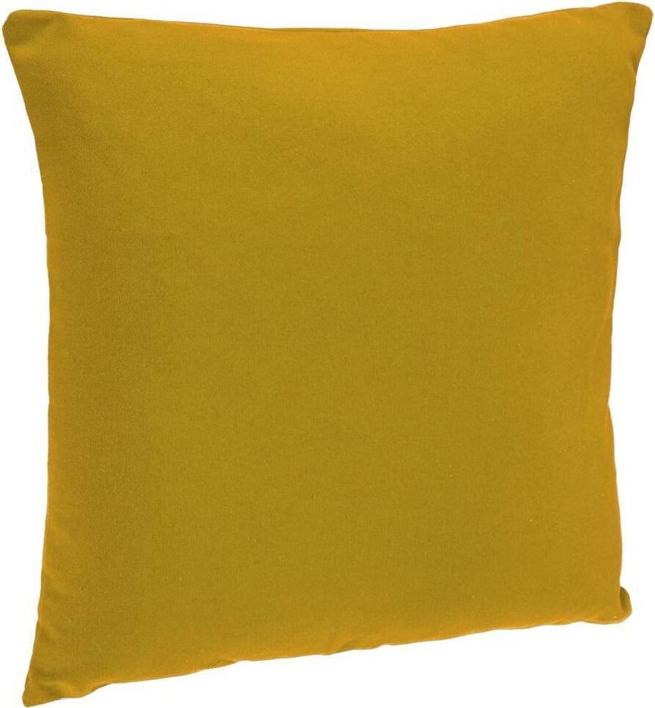 Kissen mit abnehmbarem bezug aus baumwolle gelb 38x38cm - Atmosphera créateur d'intérieur