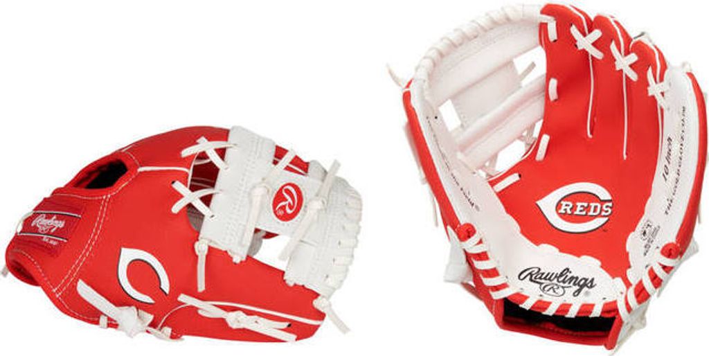 Rawlings MLB Logo Gloves LH 10 Inch Team Reds Fanzone Artikel