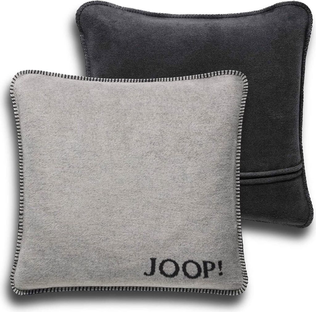 JOOP! Uni-Doubleface Kissenhülle Ash-Anthrazit 50 x 50cm Produktbild 