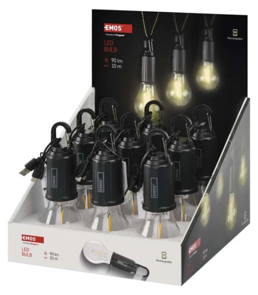 EMOS, bombilla LED con alimentación USB, juego de 9 Imagen del producto 