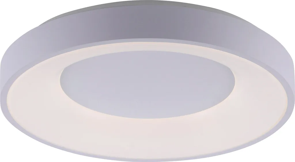 Plafonnier LED pour salon et chambre ANIKA 48 cm blanc télécommandé