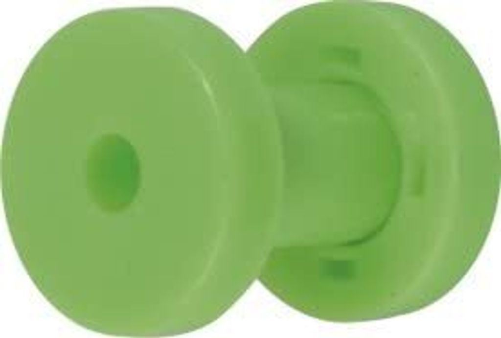 Ohr Flesh Tunnel Piercing Acryl Screw on Grün UV Produktbild 