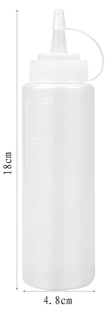 QWORK Quetschflaschen-Set – 8x 30 Ml + 8x 60 Ml, PET, Transparent, Mit Düse, Für Farben, Shampoo, Kleber & Co. Wiederverwendbare Plastikflaschen