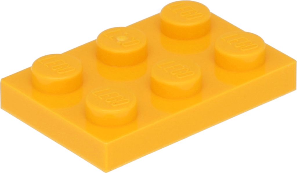 Lego 2x3 Platten 3021 - 1 Stück Helles Hellorange