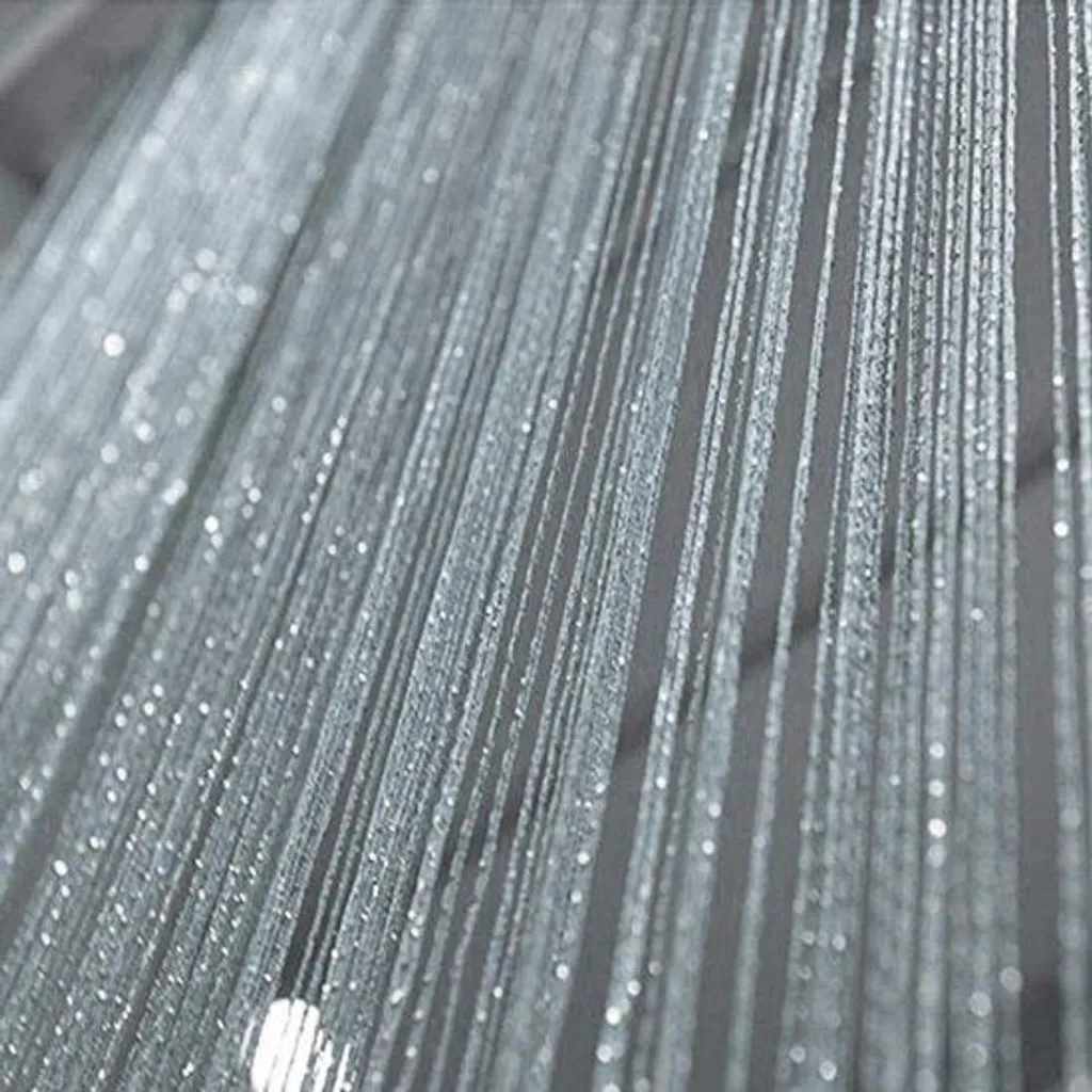 Rideau décoratif en soie 2m x 1m à paillettes - Voilage brillant luxe
