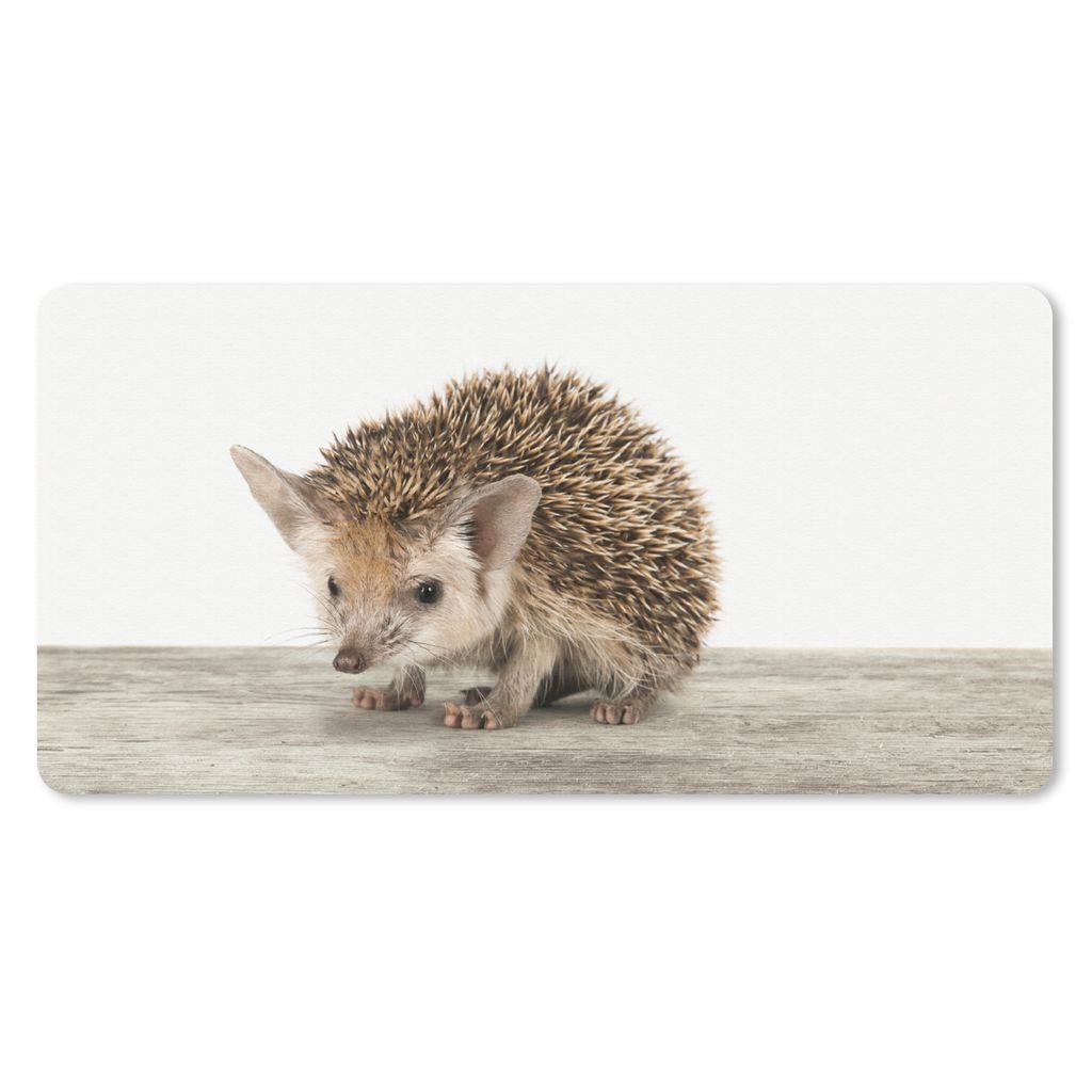 MuchoWow Schreibtischunterlage Igel - Tiere - Jungen - Mädchen 80x40 cm - XXL Mauspad - Gaming Mauspad