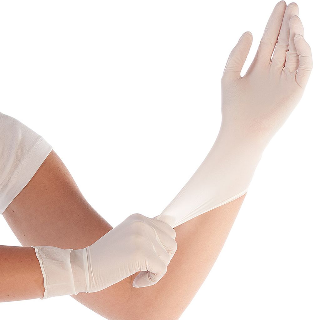 HYGOSTAR Synthetik-Handschuh ELASTIC L weiß puderfrei