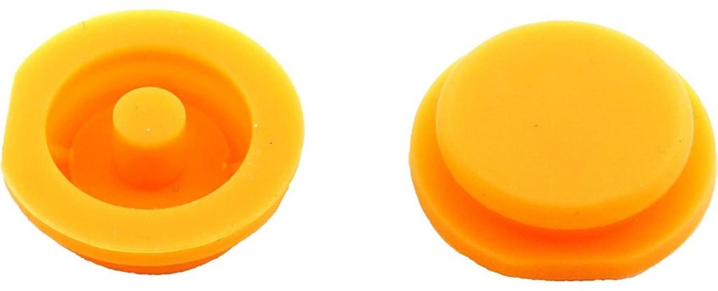 Gummimembran für den Schlüssel, 2 Tasten für den Smart Fortwo, City, Roadster – Techstar, Farbe: Orange